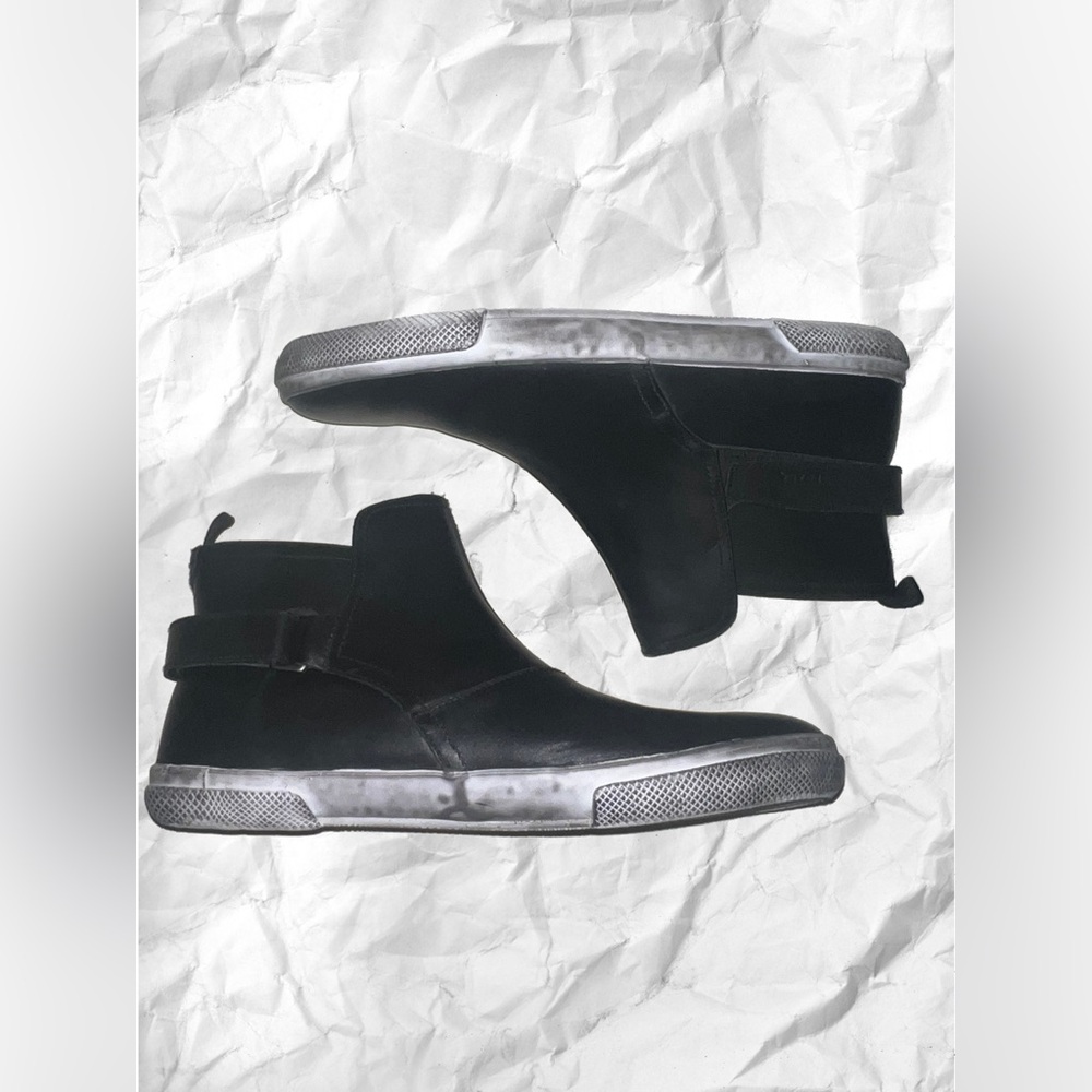 Prada Men's Black Leather Chelsea Boots - Picture 9 of 13